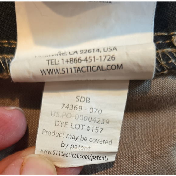 5.11 Tactical Pants Men’s 42x30 Beige Tan Cargo Military Utility Workwear Pants - Picture 7 of 7